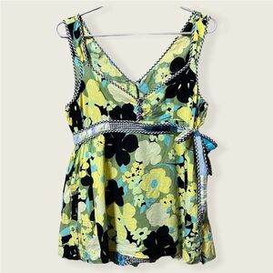 Free People Floral Patterned Top